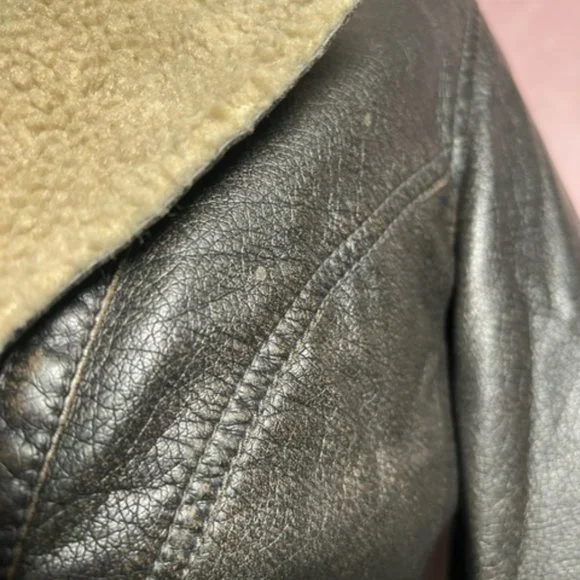 Levis Faux Leather Small Zip Up Jacket - Picture 2 of 9